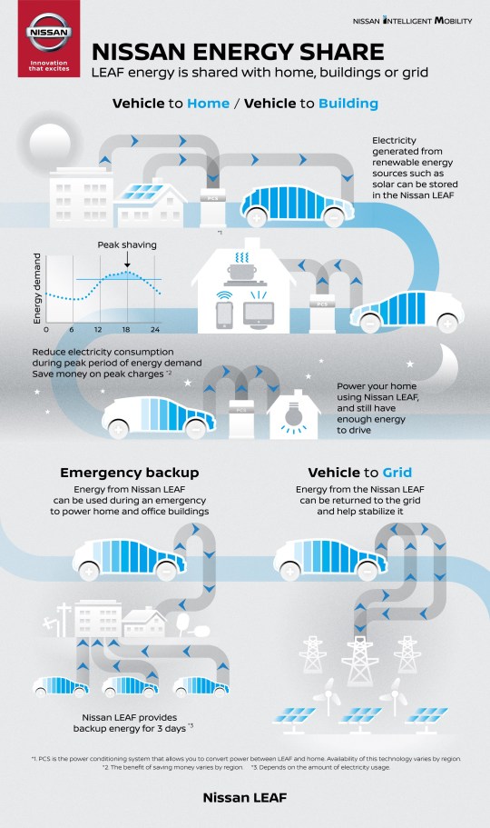 Infographic of Nissan Energy Services.