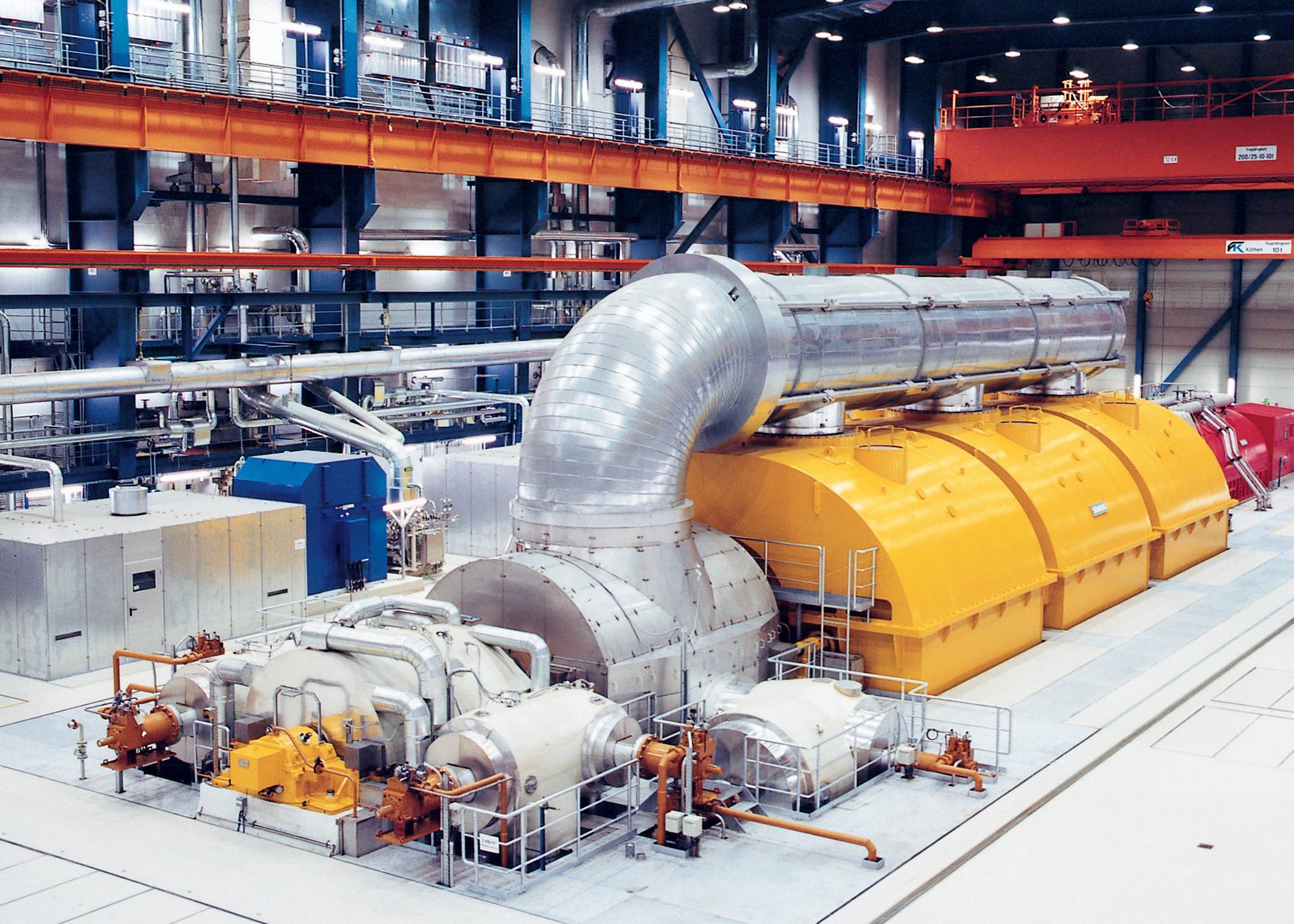 Photo of Siemens gas turbine.